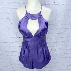 Sexy Silk Halter Blouse